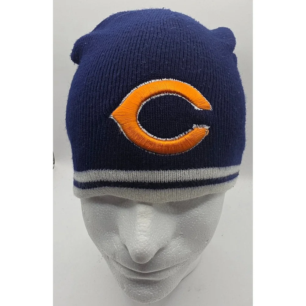 Chicago Bears Embroidered C Logo Knit Beanie Hat Skull Cap NFL Footbal